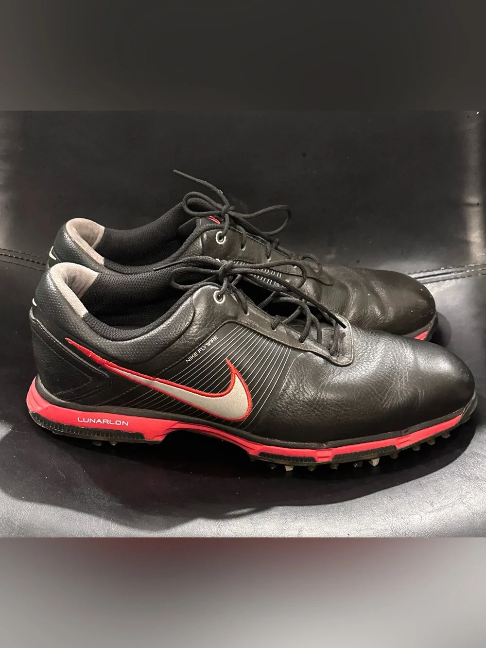 NIKE Flywire Lunarlon Golf Shoes Men's Size 11 Lunar Control 418471 004